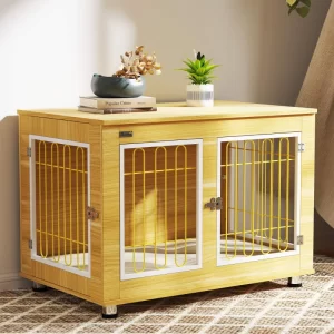 dog cage end table