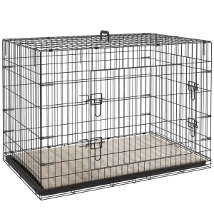 Foldable 2 door Dog Crate